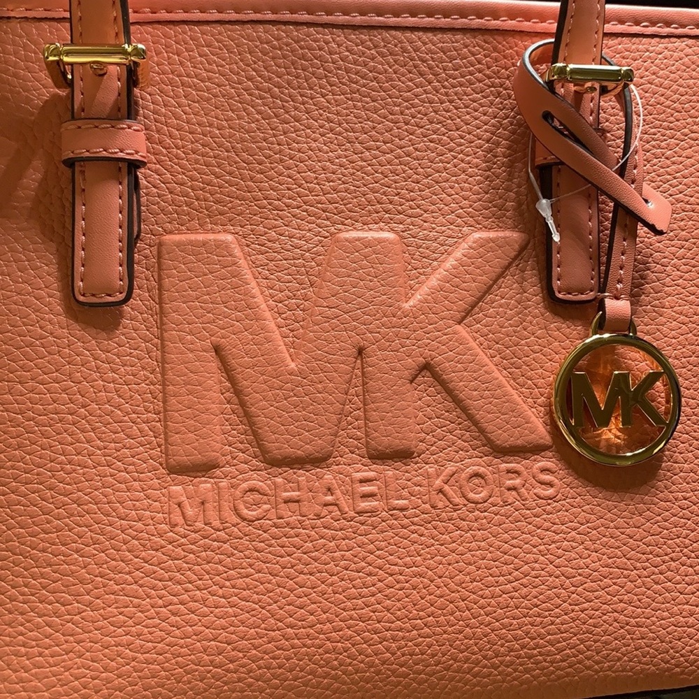Michael Kors Xs Cryl Conv Tz Tote Sherbert Leather - Picture 14 of 16